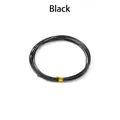 Glossy black craft aluminum wire for DIY jewelry making and artisanal weaving projects - Black