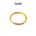 Rotolo di filo di alluminio artigianale oro lucido per gioielli fai da te e tessitura - 2.0mm [5m/43g] / Oro