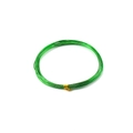 Spool of vibrant green 0.6-3mm aluminum wire for DIY jewelry making and crafts - Green