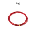 Filo di alluminio anodizzato rosso da 0,6-3mm per gioielli fai-da-te e artigianato - 2.0mm [5m/43g] / Rosso