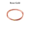 0.6-3mm rose gold anodized aluminum wire for DIY jewelry making and crafts - Rose Gold