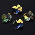 Butterfly-shaped AB iridescent crystal glass pendants for DIY jewelry making - 14MM Bear