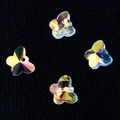 Sparkling iridescent butterfly crystal glass pendants for DIY jewelry and necklaces - 10MM Butterfly
