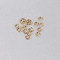 1x5mm gold plated stainless steel open jump rings for DIY jewelry making and repairs - Gold