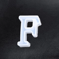 Letter F alphabet silicone mold for DIY crystal epoxy resin jewelry keychain making - Letter-F