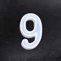 Silicone mold for resin DIY featuring a translucent number nine shape for jewelry - Number-9