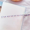 Cute white washi tape with colorful cartoon smiley faces for journals and stationery - 10# Smiley Face