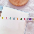Cute Korean washi tape featuring colorful cartoon bear patterns on a desktop scene - 12# Colorful Bear