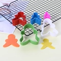 Colorful ginger man plastic cookie cutter set in 4 sizes for baking and pastry shapes - Gingerbread Man/4-5 Piece Set