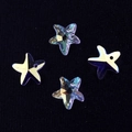Sparkling AB iridescent star-shaped crystal glass pendants for DIY jewelry design - 14MM Starfish