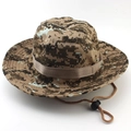 Outdoor boonie hat with desert digital camouflage pattern and adjustable wind cord - One Size L (58-60cm) / Desert Digital