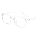 Montatura trasparente in TR90 anti-luce blu con design senza viti e marchio CE - Trasparente