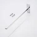 240mm stainless steel single wall hook with 5.8mm diameter for jewelry display - 6mm Extra Thick Silver Wall Hook 25CM Length (With Screws)