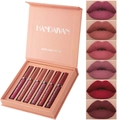 Handaiyan matte liquid lipstick set of 6 long lasting waterproof lip gloss makeup gift kit - Set A
