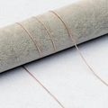 Elegante catenella per occhiali in oro rosa a maglia serpente con finitura metallica liscia - Catena a Serpente Oro Rosa