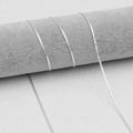 Catena per occhiali in argento con sottili maglie metalliche per uso quotidiano - Argento Semplice