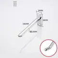 Single metal wall hook with 5.8mm thickness and 140mm length for retail display - 6mm Extra Thick Silver Wall Hook 15CM Length (With Screws)