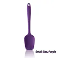Piccola spatola in silicone viola alimentare con design monoblocco e foro per appendere - Piccolo / Viola