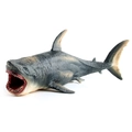 Realistic great white shark toy model with open jaws and detailed skin texture - Shark Model Style (XD-1)