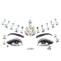 L0364 Iridescent star and round acrylic face gems for festival makeup decoration - L0364 Iridescent Star Moon Gems