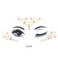 Face gem stickers with iridescent round rhinestones for eye makeup and party decoration - L0278 Iridescent Sequin Round Gems