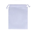 White non-woven drawstring storage bag for shoes and home organization - 45*55cm / White