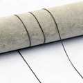 Sottile catenella a serpente grigio canna di fucile con finitura in metallo lucido - Catena a Serpente Nero Fucile