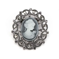 Hollow Wave Border Style (XD7570-2 Antique Silver)