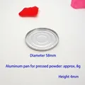 Godet rond en aluminium argenté pour maquillage DIY, diamètre 58mm, capacité 8g - Godet en Aluminium Rond (Diamètre 58mm)