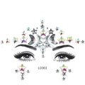 L0363 Halloween face gems with laser star and moon acrylic crystals for eye makeup - L0363 Laser Star Moon Gems