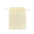 Beige non-woven drawstring storage bag for shoes and dust protection in a minimalist style - 25*36cm / Beige