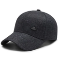 Casquette de baseball grise foncée pour homme avec tissu respirant et écusson RZG - Gris Foncé avec Icône de Chapeau