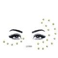 L0366 gouden ster gezichtsstickers voor oog- en wangdecoratie op witte achtergrond - L0366 Gouden Sterren
