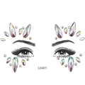 L0401 iridescent acrylic face jewel stickers for eyes and forehead party makeup - L0401 Iridescent Rhinestone