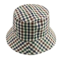 Vintage geruite vissershoed met een groen en blauw ruitjespatroon voor optimale zonbescherming - Donkergroen Marine Bruin Beige Ruit (11)