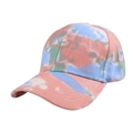 Tie-Dye Baseballkappe mit rosa und blauen Pastellmustern für sommerliche Outdoor-Mode - 56-60cm Verstellbar / Rosa