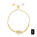 Verstelbare gouden Hamsa armband met rechthoekige zirkonia micro-pave en box ketting - Hamsa Hand