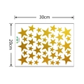 Goldene Glitzer-Sternwandaufkleber auf einem 30x20 cm Bogen für Kinderzimmer Dekoration - 20x30cm / Gold