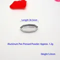 Godet octogonal en aluminium argenté, longueur 36,5mm, hauteur 5,4mm, capacité 1,2g - Godet en Aluminium de Forme Spéciale (36.5x5.4mm)