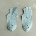 Breathable light blue-green low cut invisible sports socks for men in cotton blend - One Size / Mint Green