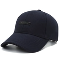 Cappellino da baseball blu scuro in cotone con placca in metallo New York - Blu Notte