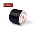 0.4mm black elastic crystal string on white spool for DIY beaded bracelet making - Style 4 Black