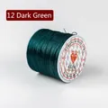 Elastic crystal bead cord in dark green color 12 for DIY jewelry and bracelet making - 12 Dark Green