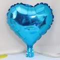 Blue heart-shaped foil balloon for wedding and birthday party decoration - 10 Inch Blue Heart