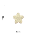Dessin technique montrant les dimensions de 2,2 cm de l'écusson étoile jaune brodé - 13#-Écusson Brodé Étoile Jaune