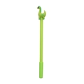Schattige groene dinosaurus gelpen met 0,5 mm zwarte inkt en plastic huls - 0.5mm / Groen