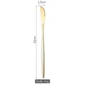 Luxury gold stainless steel dinner knife with mirror polished finish, 22cm length - Dinner Knife / Gold