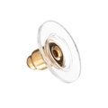 Chiusure per orecchini in silicone e metallo dorato per accessori di gioielli fai da te - Disco Placcato Oro 18K Chiusura per Orecchino 10*6mm / Oro 18K