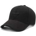 Berretto da baseball classico in cotone nero con placca in metallo New York uomo - Nero