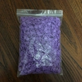 Bulk pack of purple plastic stitch markers in a transparent bag for DIY knitting - Purple